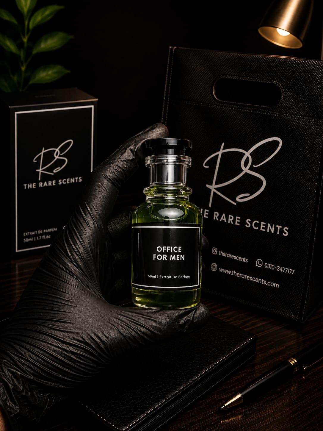 Office For Men perfume bottle by The Rare Scents — original fragrance in Pakistan