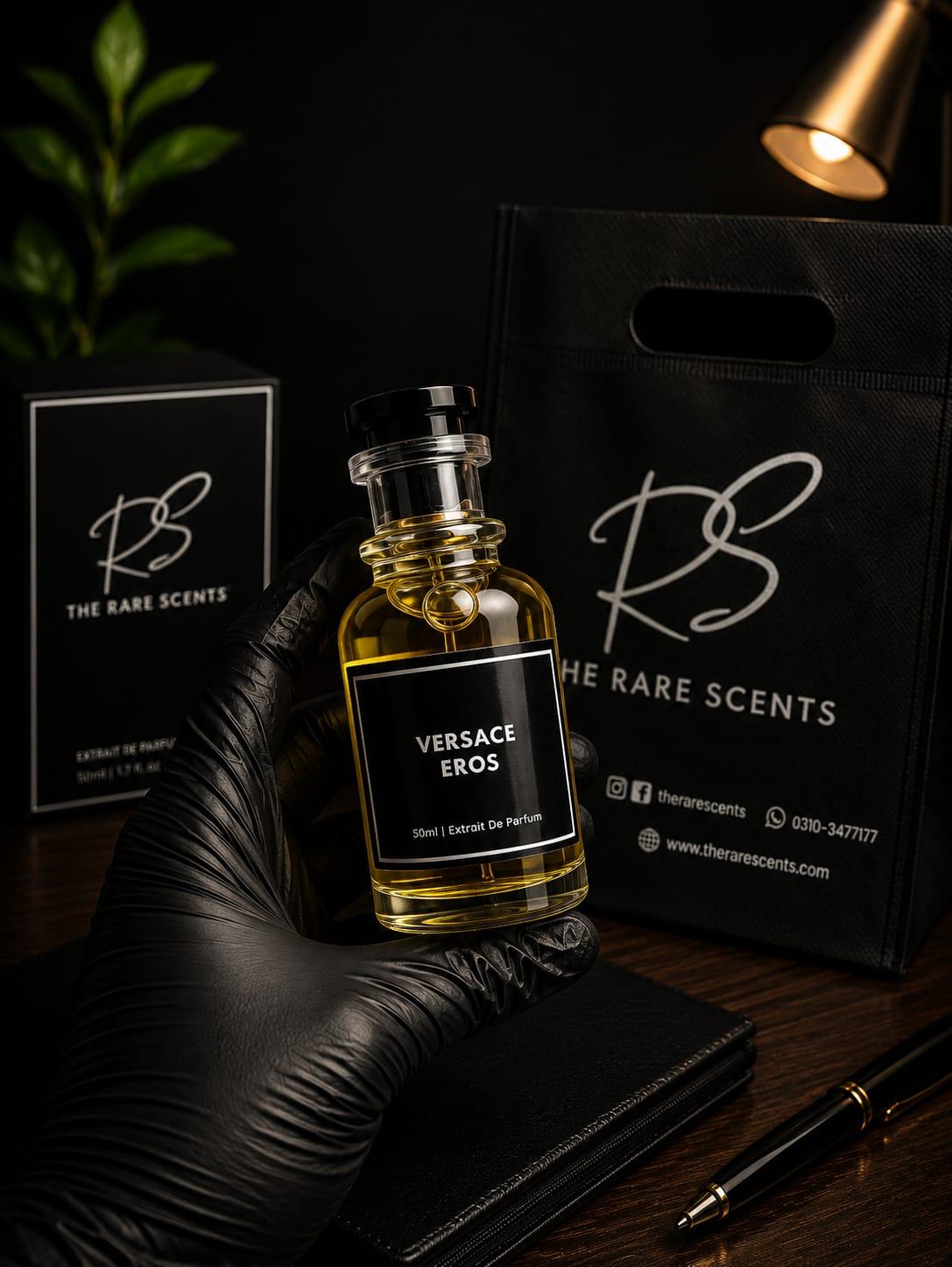 Versace Eros perfume bottle by The Rare Scents — original fragrance in Pakistan